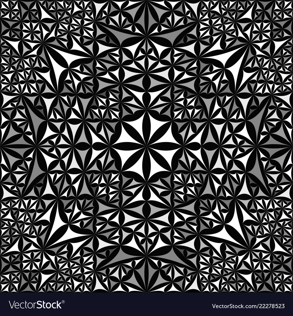Grey seamless kaleidoscope pattern background
