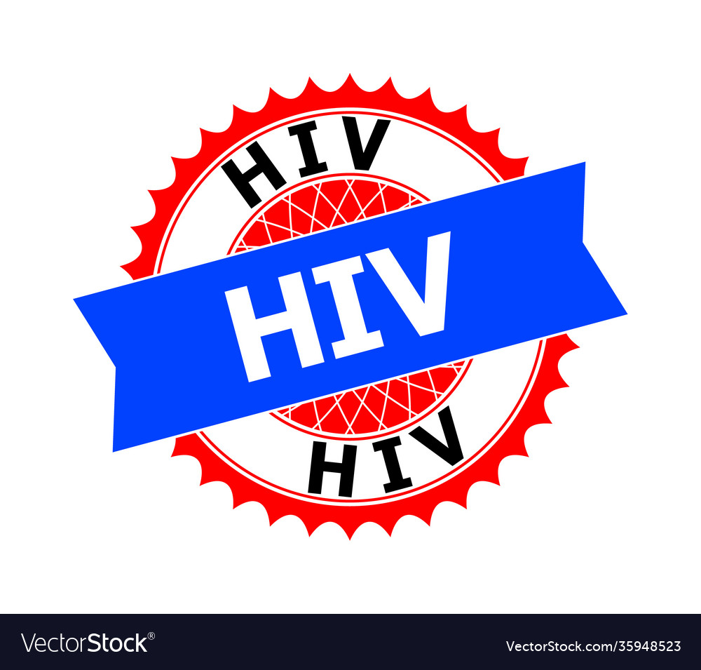 Hiv bicolor clean rosette template for stamp seals