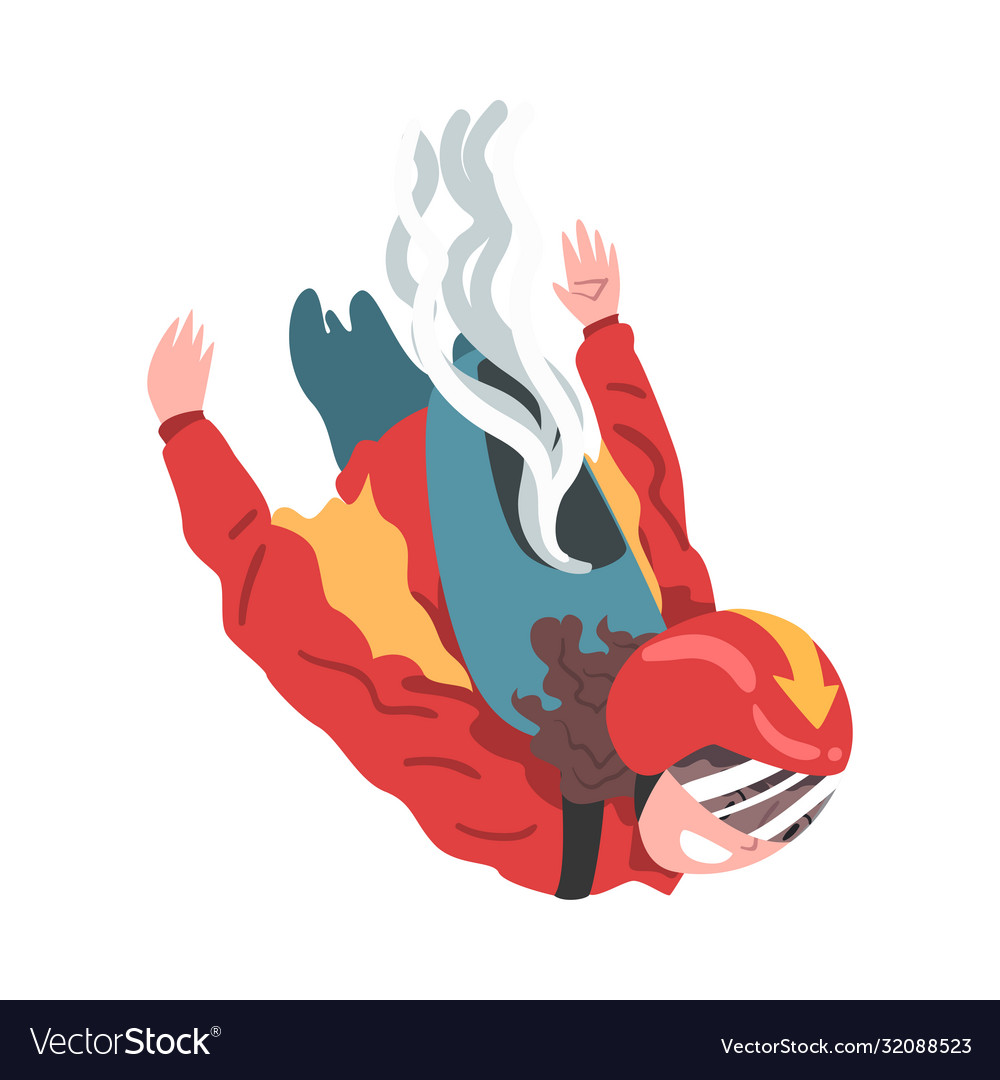 Falling through the air. Falling through the air