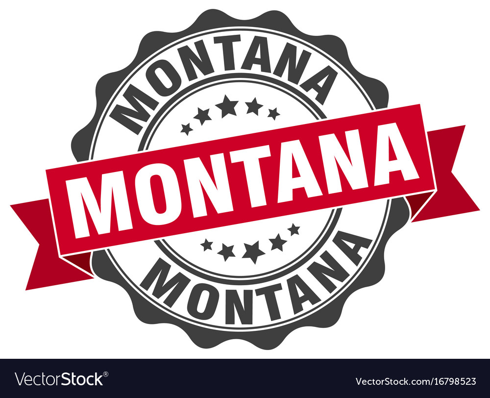 Montana round ribbon seal