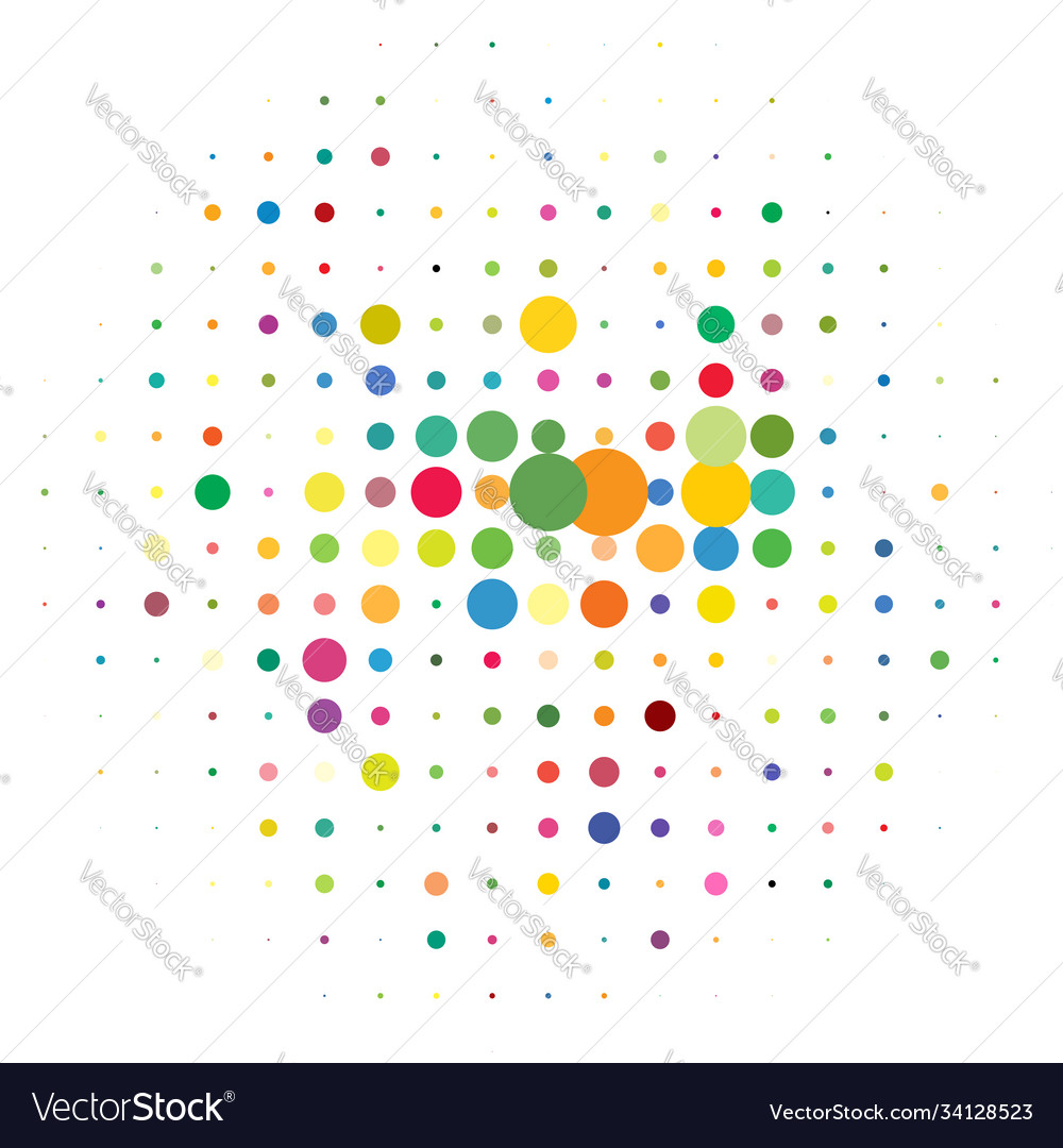 Random dots circles halftone half-tone element Vector Image Random dots circles halftone half-tone element