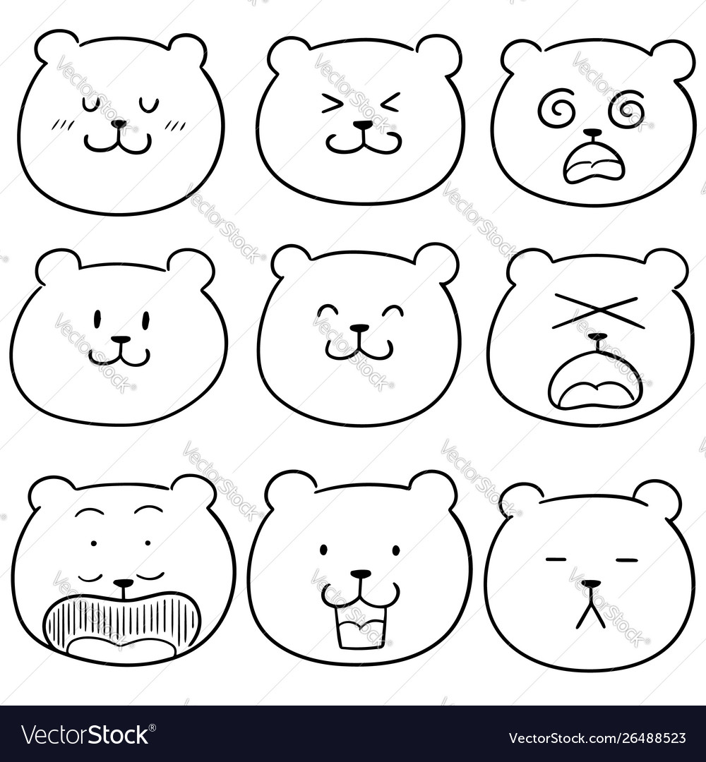 Set bear face