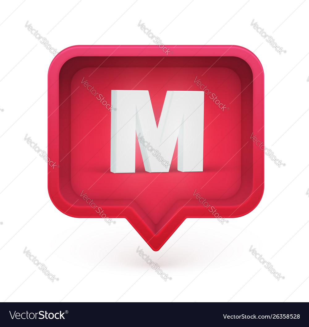 3d character in a speech bubble Vector Image 3d character in a speech bubble