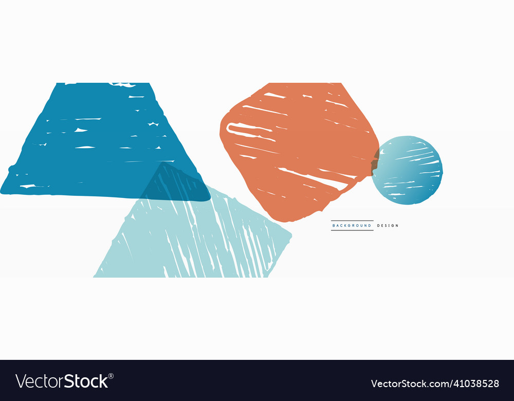 Abstract background hand drawn geometric shape