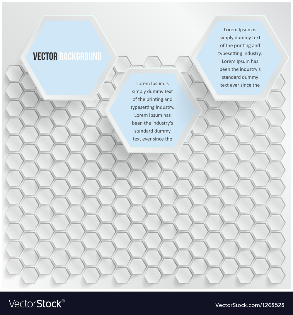 Abstract background hexagon web and design