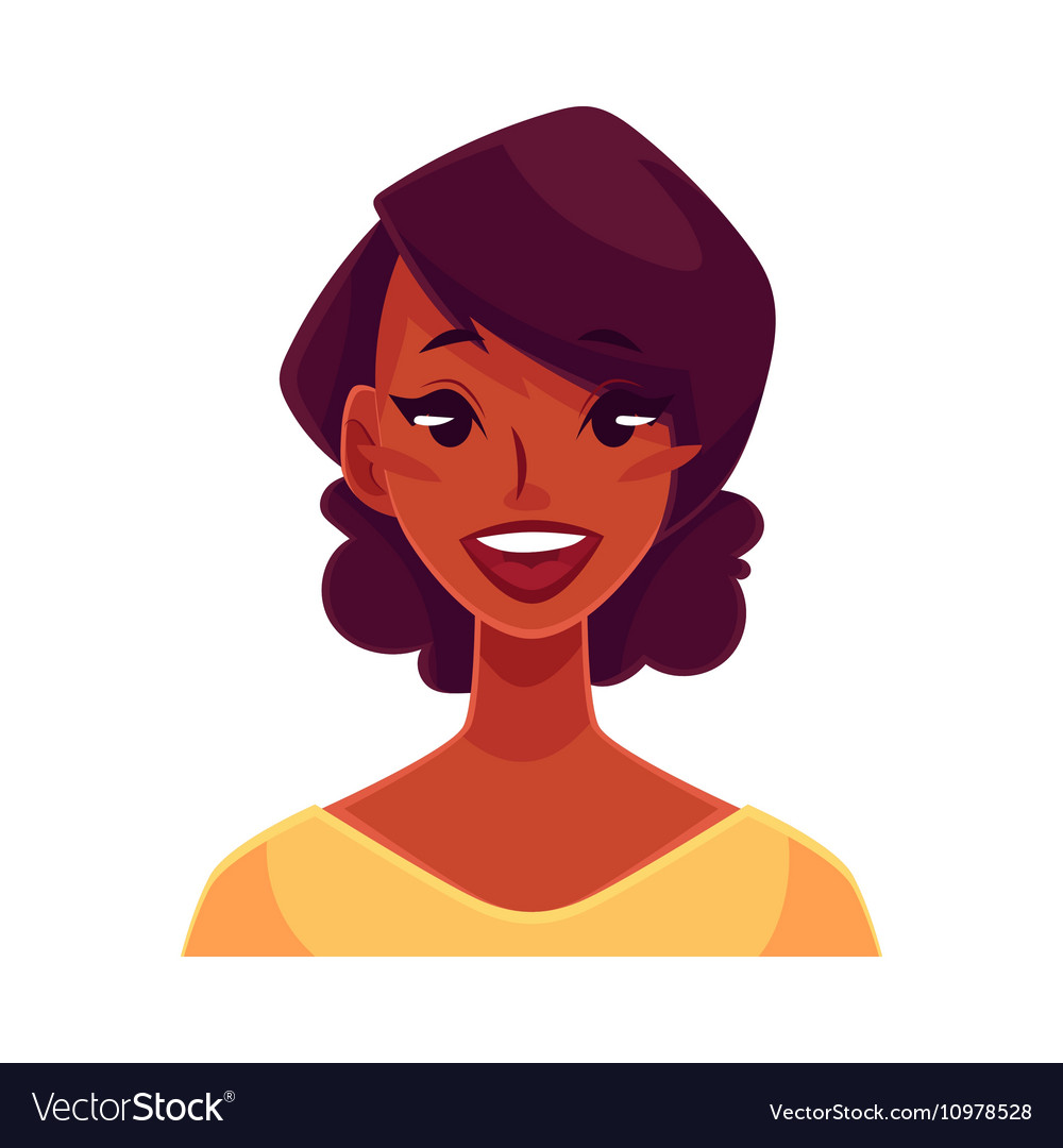 African girl face wow facial expression