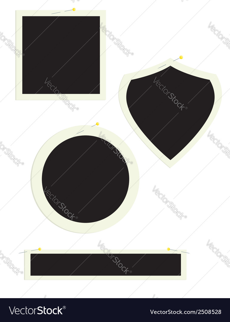 Assorted frames with pins