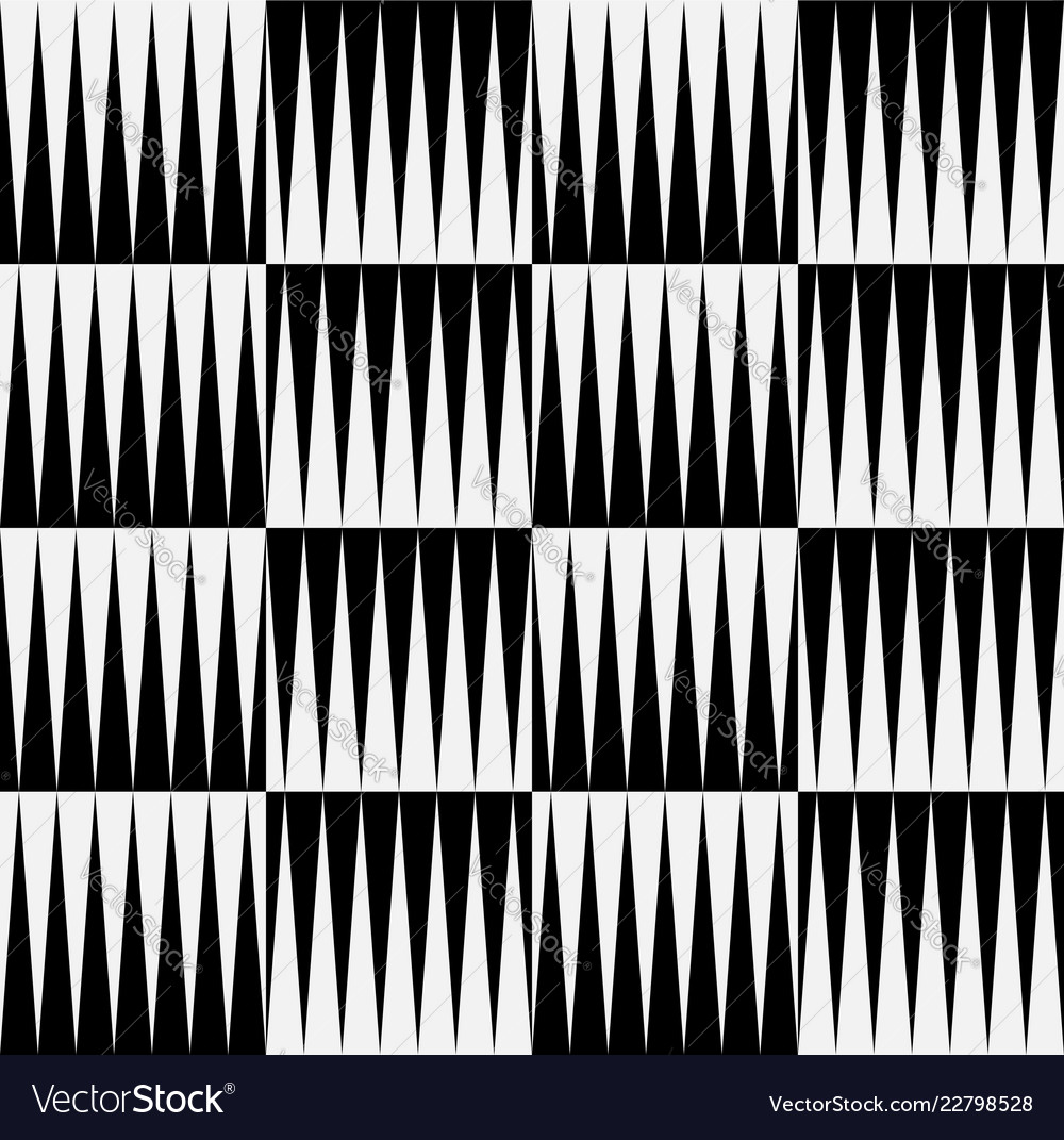 Black and white pattern of edgy pointed shapes vector image Black and white pattern of edgy pointed shapes