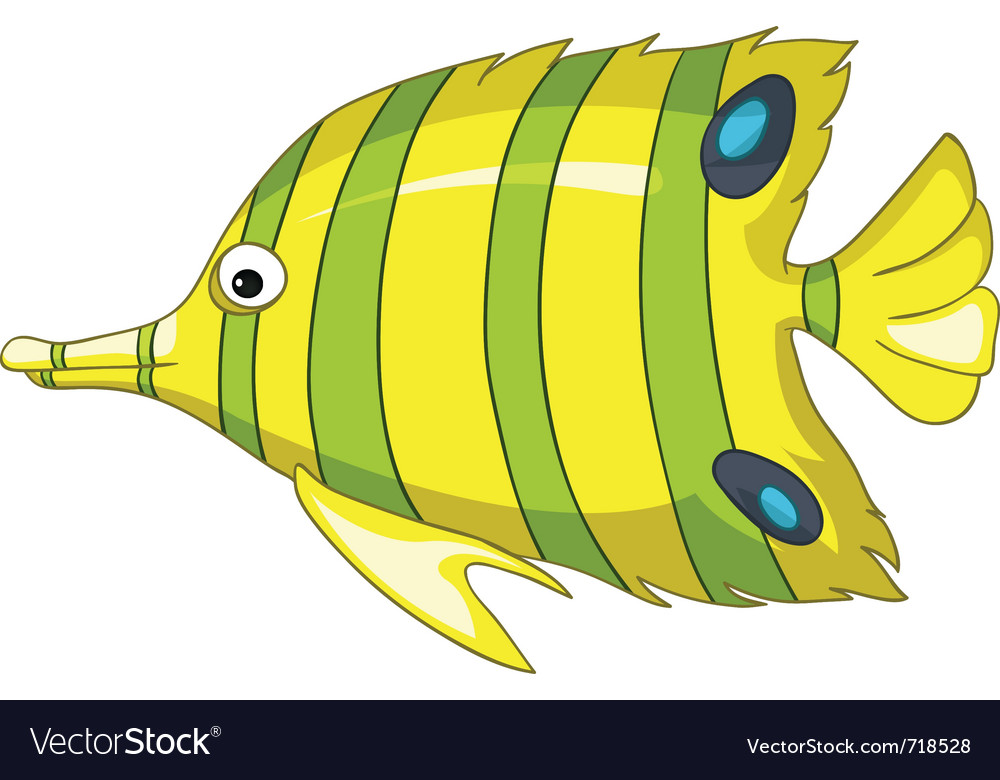 Cartoon character fish