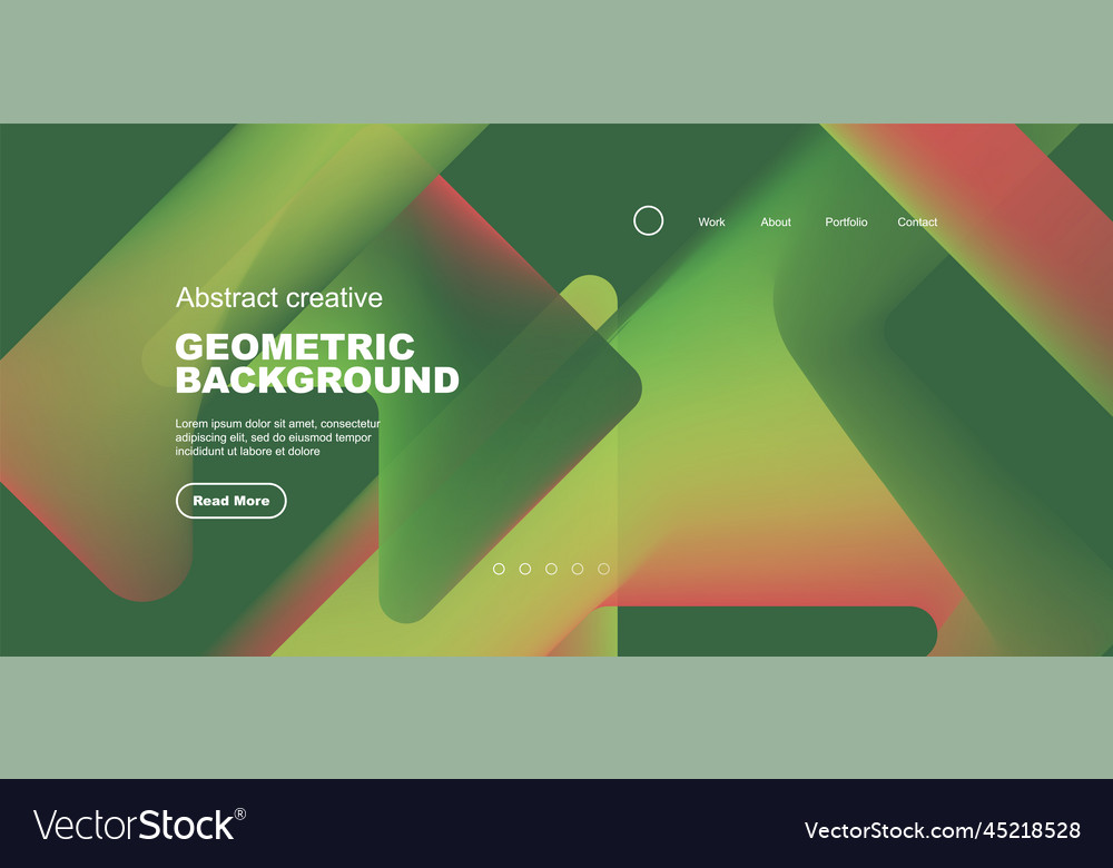 Fluid gradient triangles landing page background