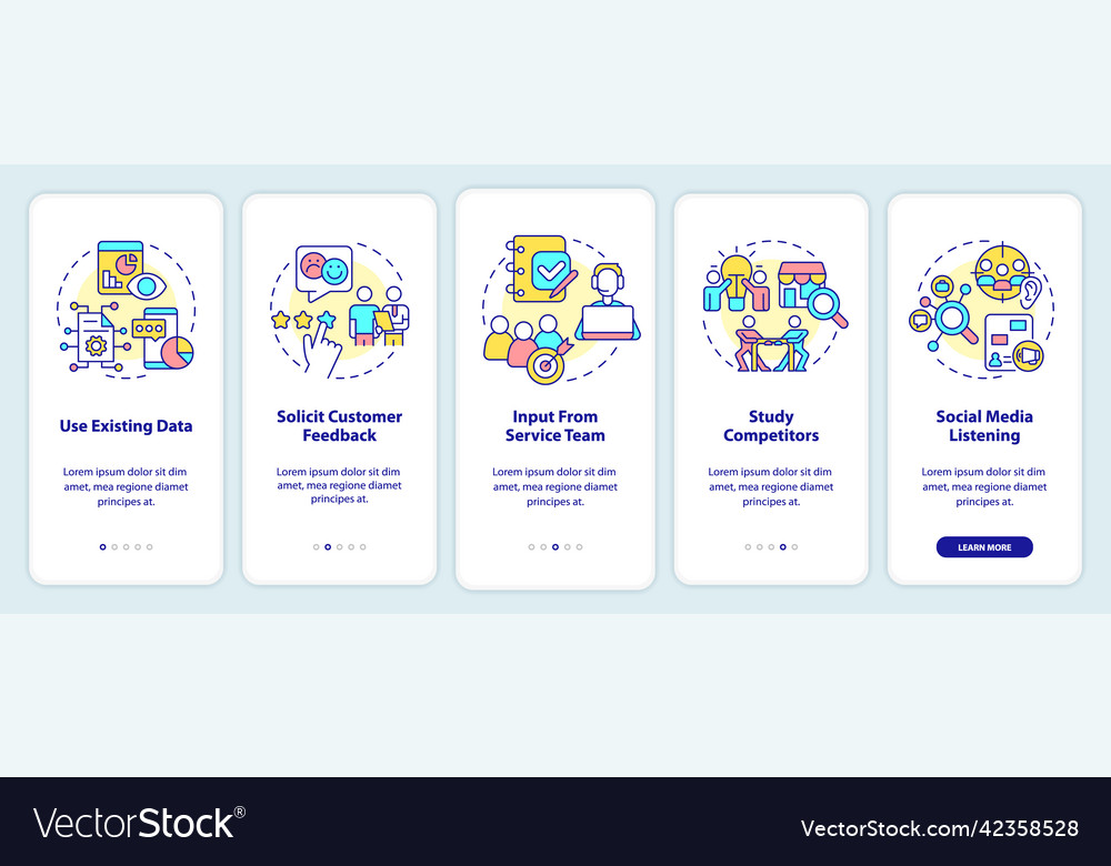 Identifying customer needs onboarding mobile app