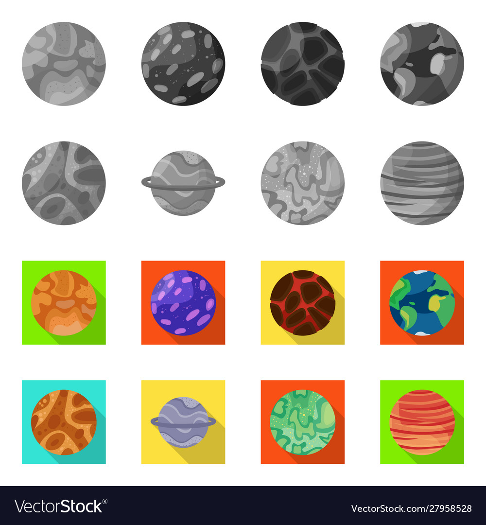 Isolated object galaxy and orbit icon vector image Isolated object galaxy and orbit icon