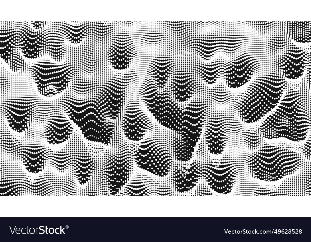 Point wave noise texture abstract dot background vector image Point wave noise texture abstract dot background