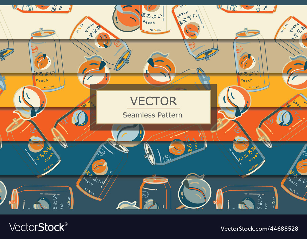 Soda can pattern color variation set