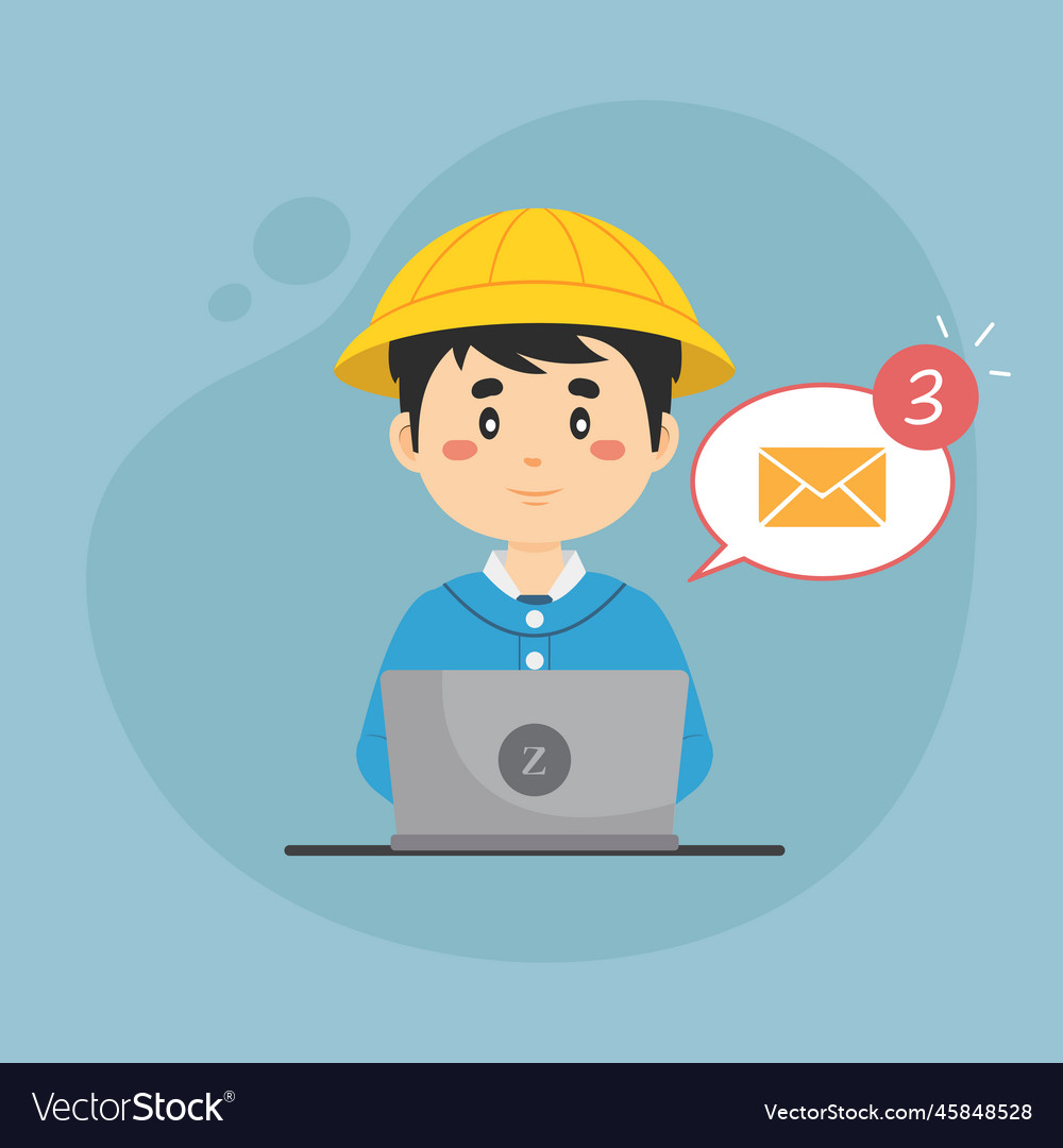 Student checking email inbox