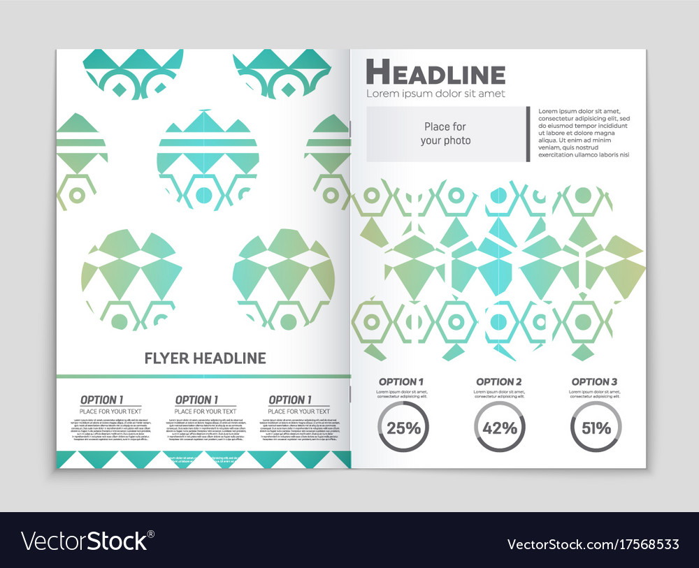 Abstract layout background set for art