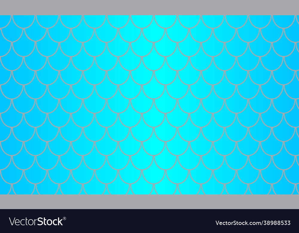 Fish scales seamless pattern with waves