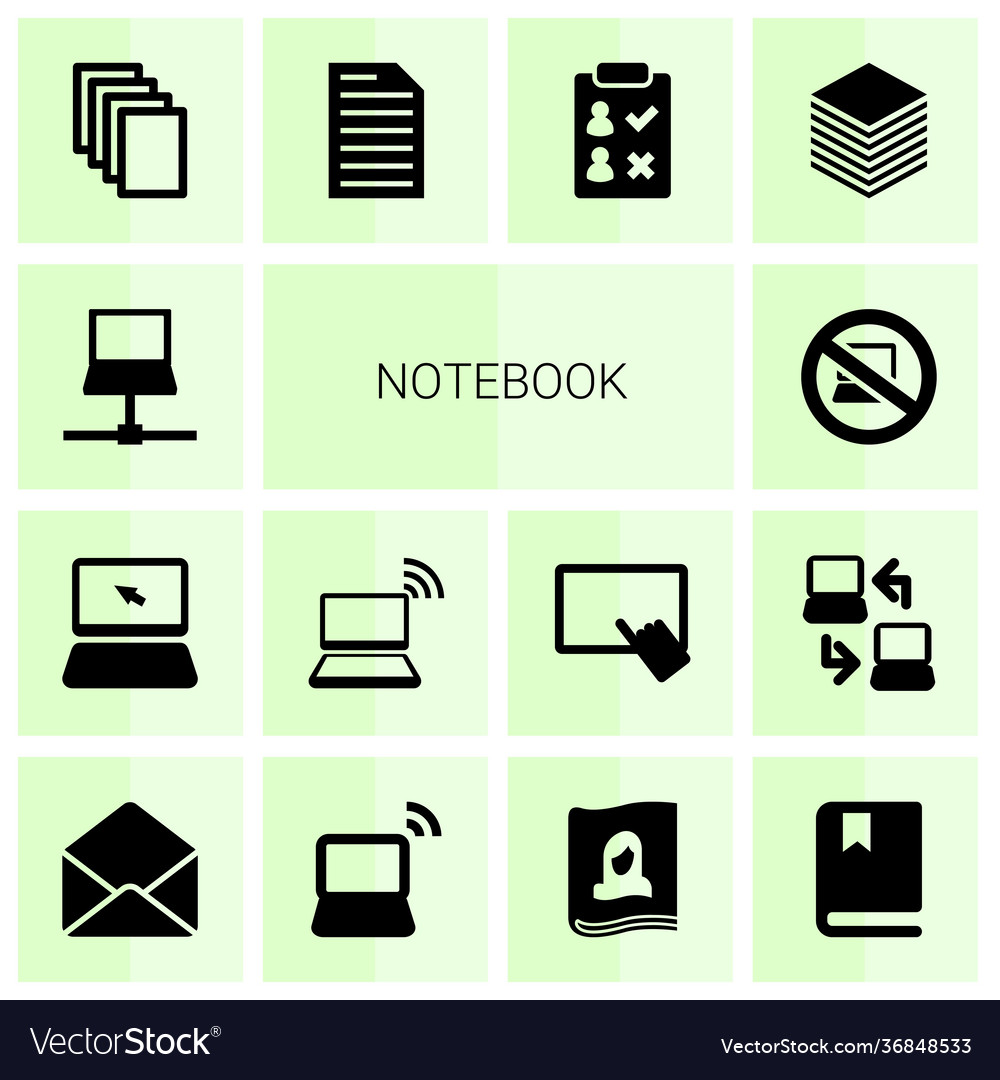 Notebook icons