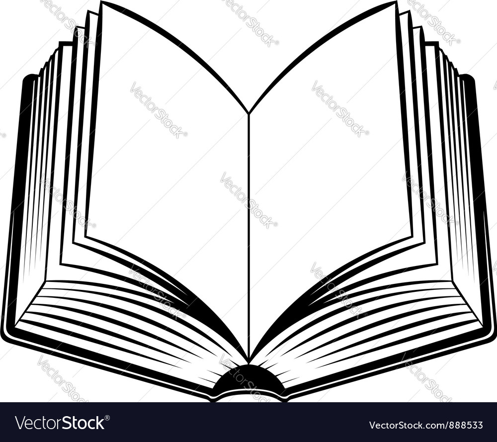 Open Book Royalty Free Vector Image VectorStock