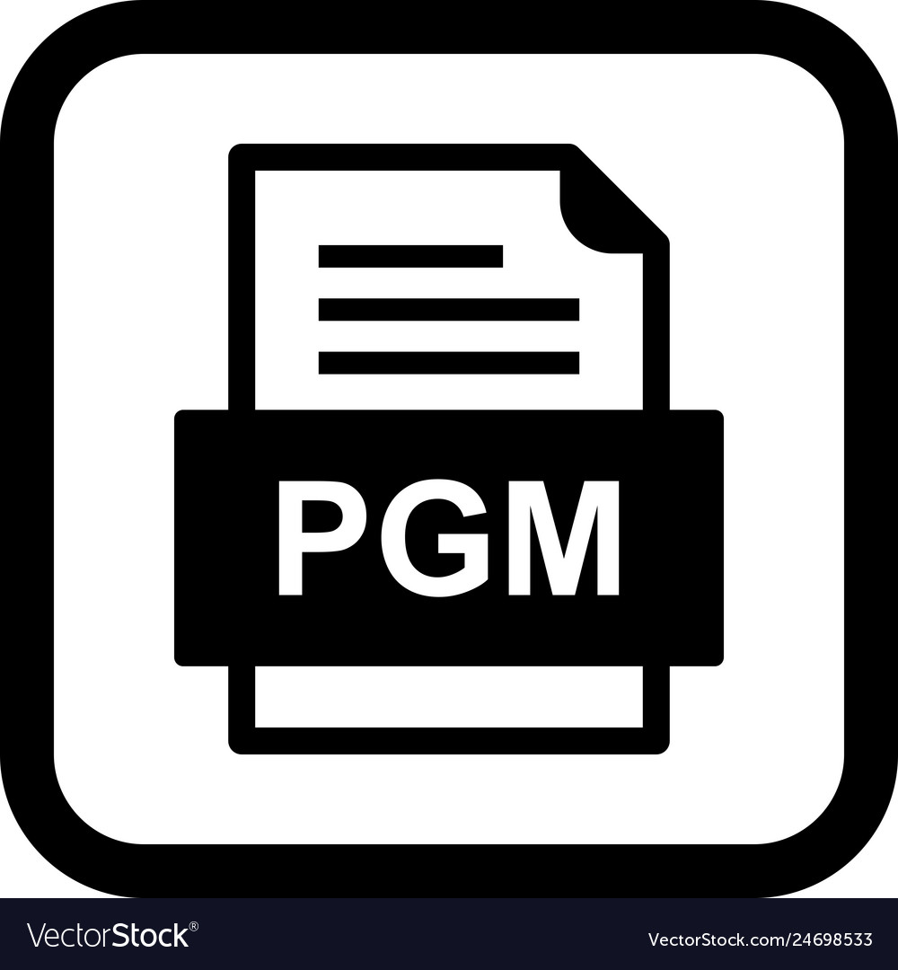 Pgm file document icon