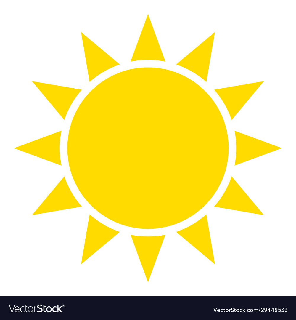 Sun or sunshine as a on isolated background Vector Image