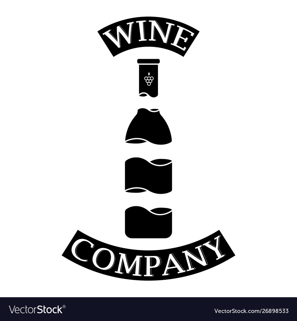 Unusual design bottle in a simple style