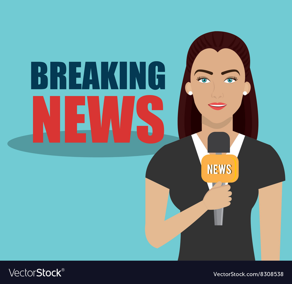 Breaking news design Royalty Free Vector Image