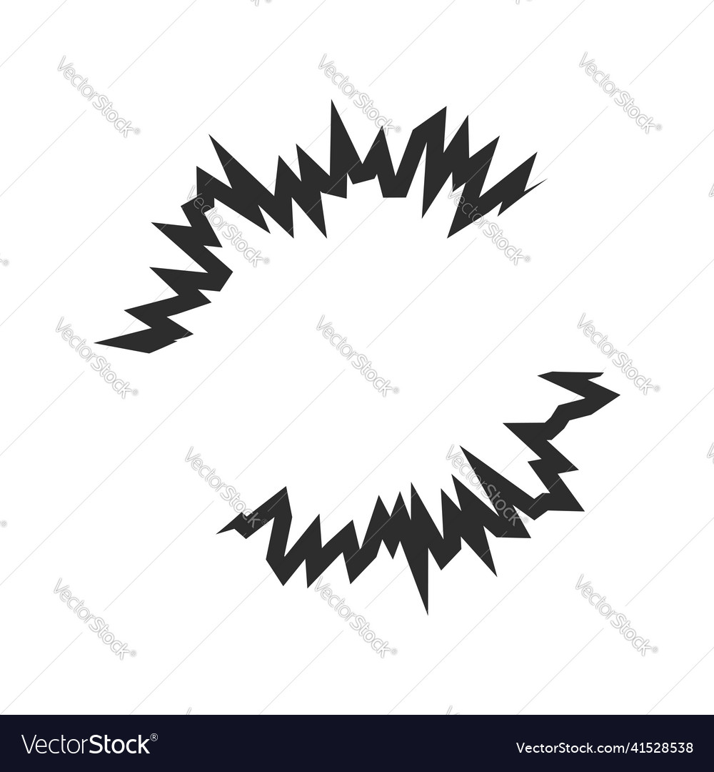 Cartoon explosion flat Royalty Free Vector Image