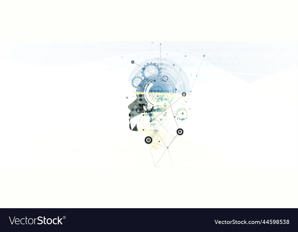 Conceptual technology of artificial intelligence vector image Conceptual technology of artificial intelligence