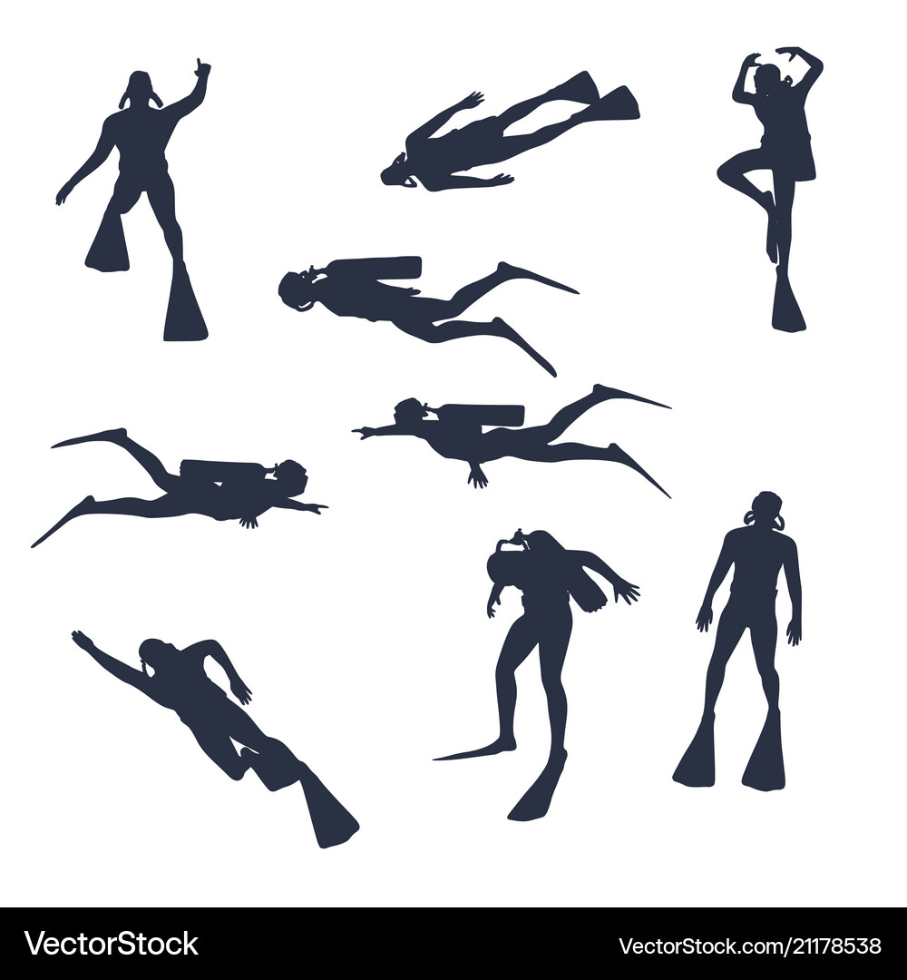 Diving sport concept Royalty Free Vector Image
