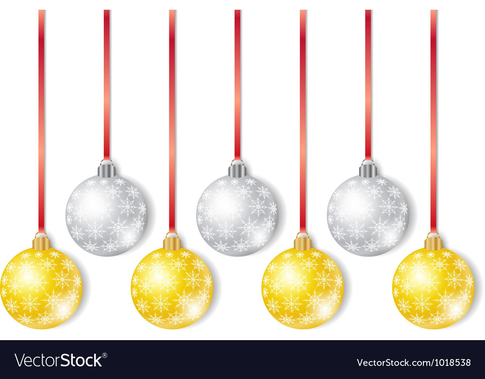 gold and silver christmas balls