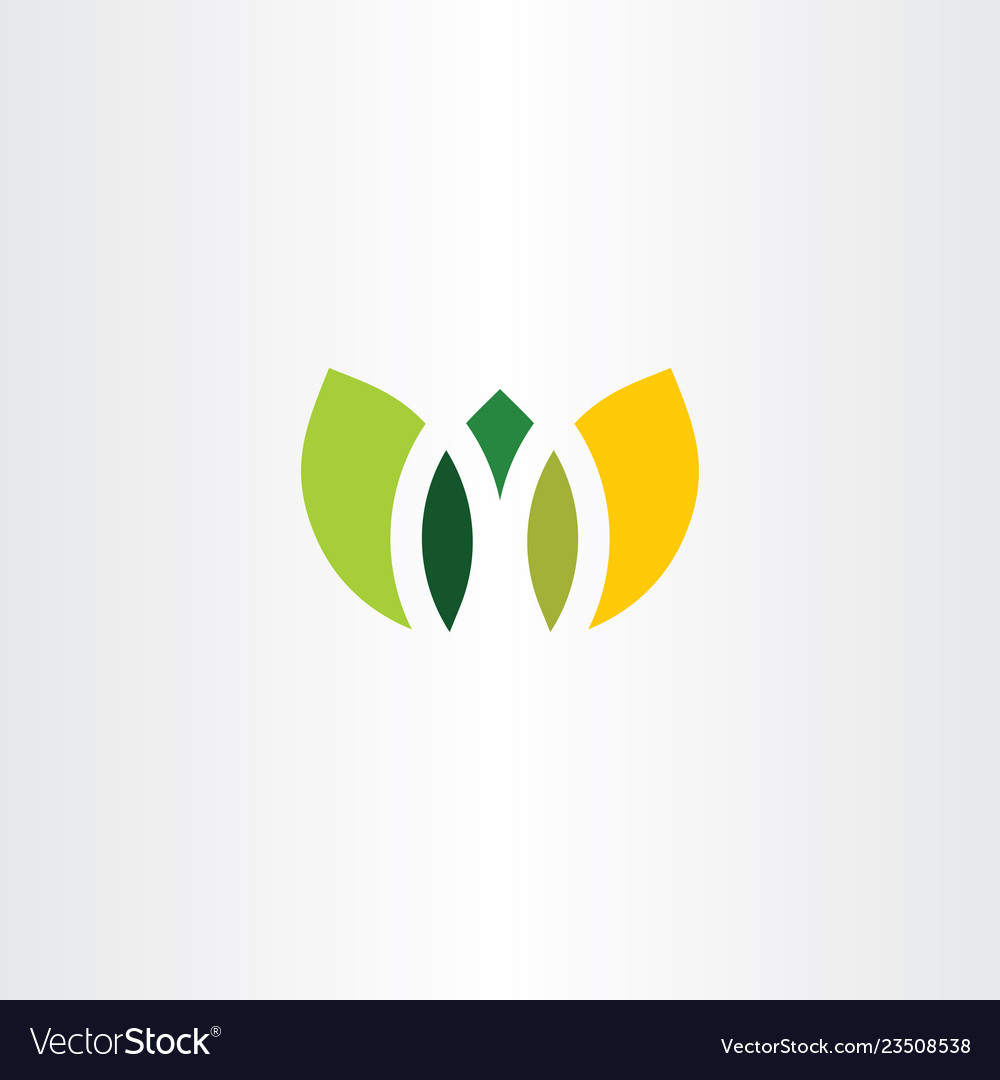 Seasonal leaves spring and autumn logo icon symbol