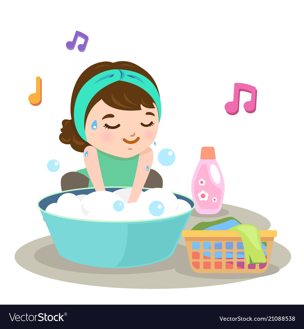 Washing Royalty Free Vector Image - VectorStock