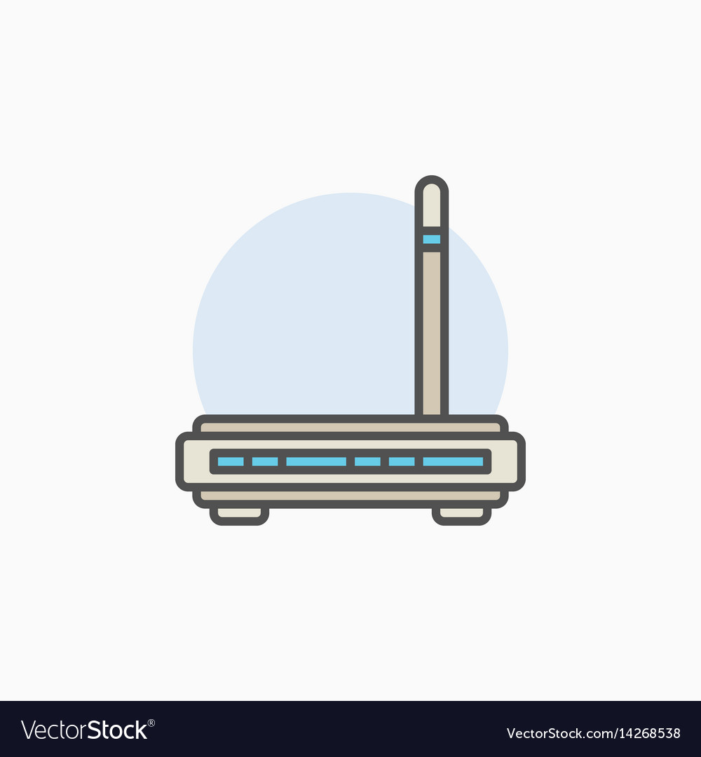 Wifi router colorful icon