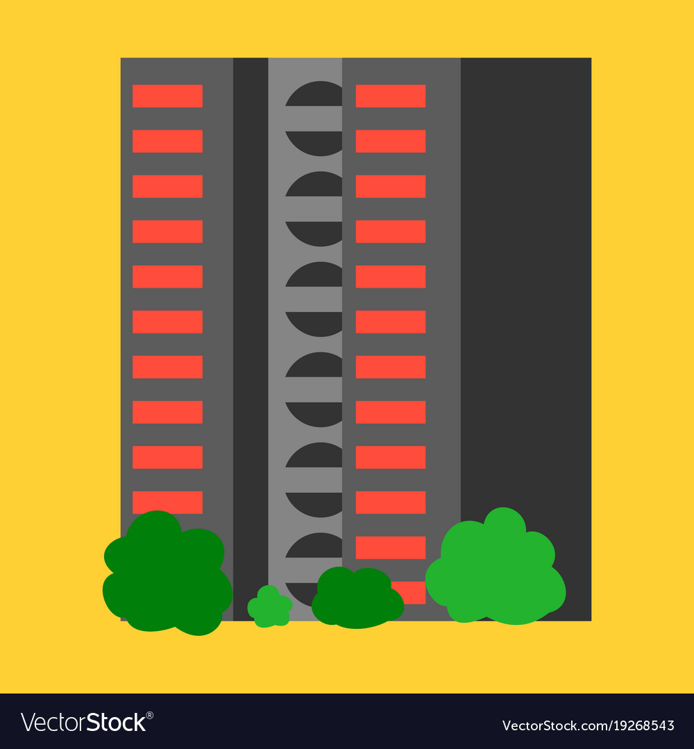 A modern multi-storey building with complex
