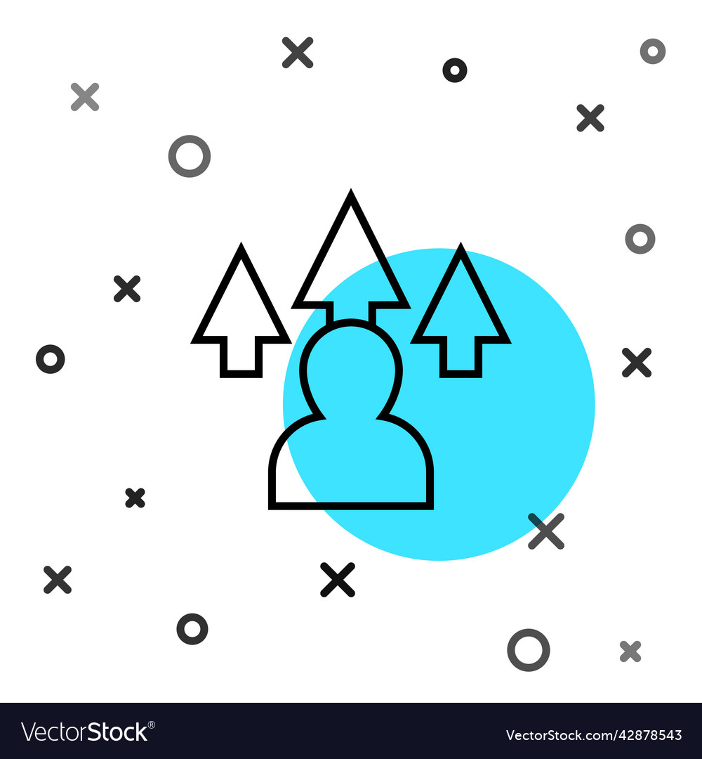 Black line web design and front end development vector image Black line web design and front end development