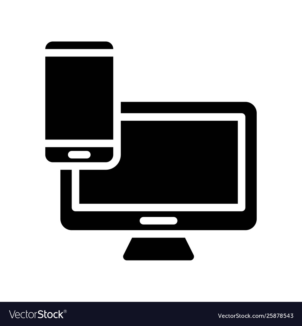 Handy mit Monitor-Elektronikgerät solid