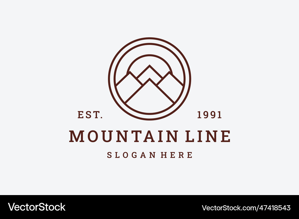 Mountain Royalty Free Vector Image - VectorStock