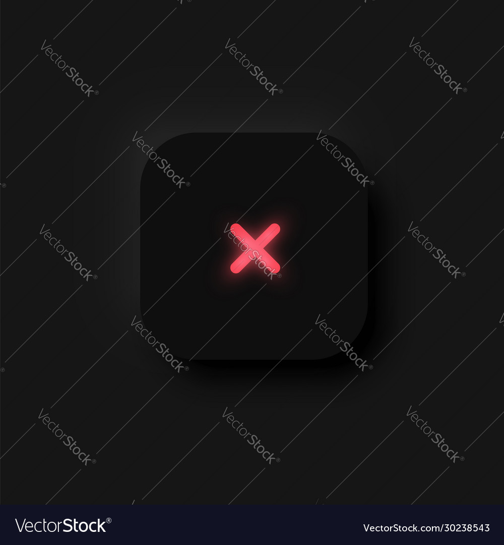 Very high detailed black user interface button