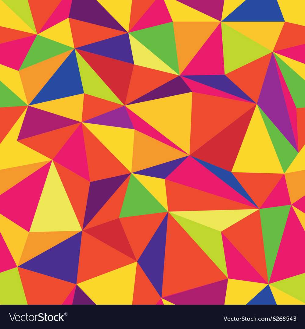 Vibrant Geometric Triangles Pattern