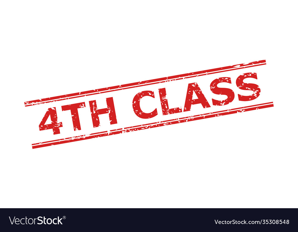 4th class seal with distress texture and double