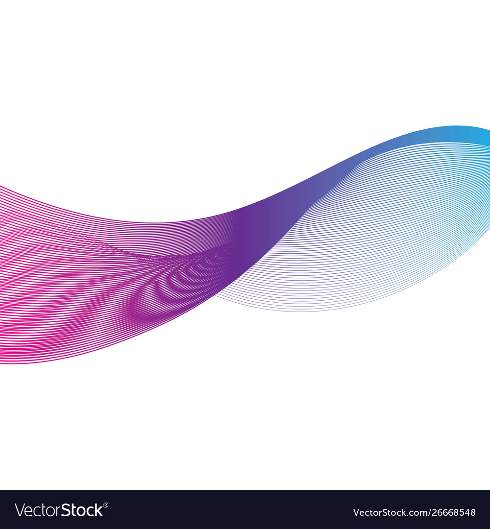 Abstract smooth color wave