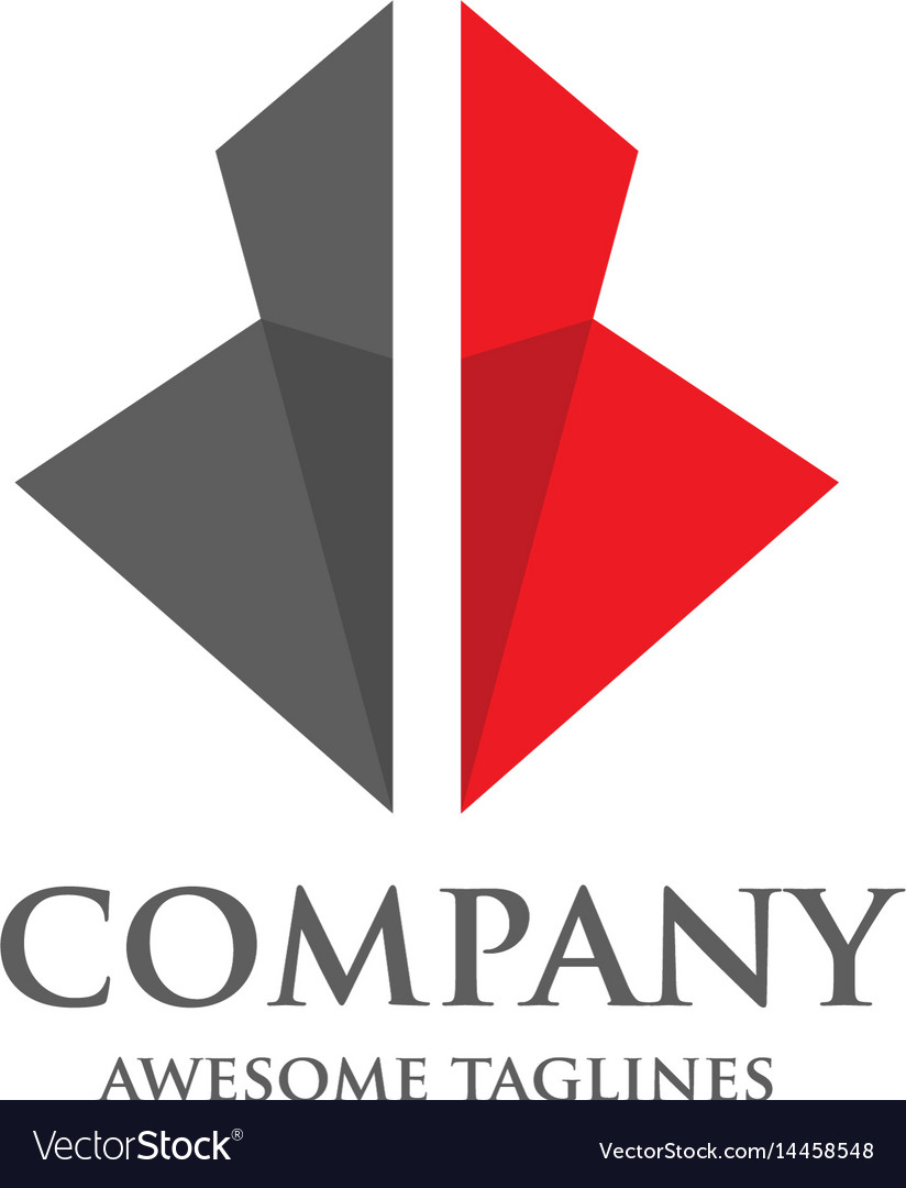 Abstract two arrow shape