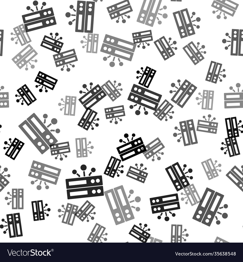 Black server data web hosting icon isolated vector image Black server data web hosting icon isolated