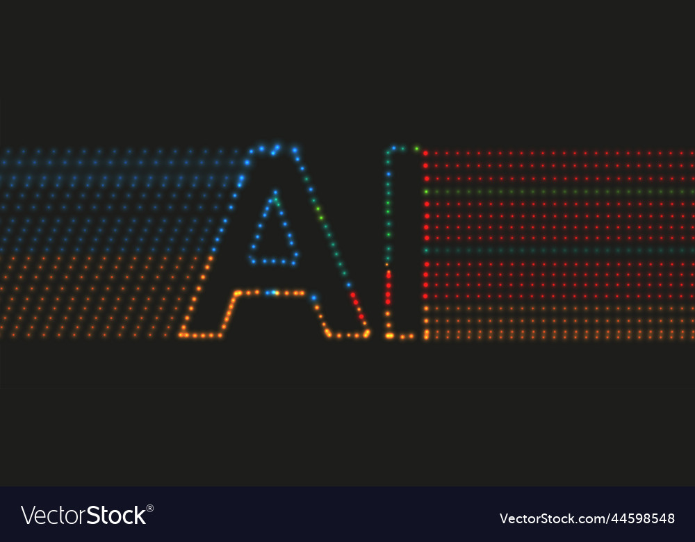 Conceptual technology of artificial intelligence vector image Conceptual technology of artificial intelligence