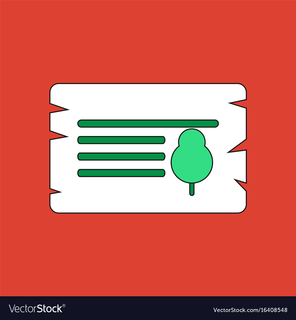 Flat icon design collection paper from tree