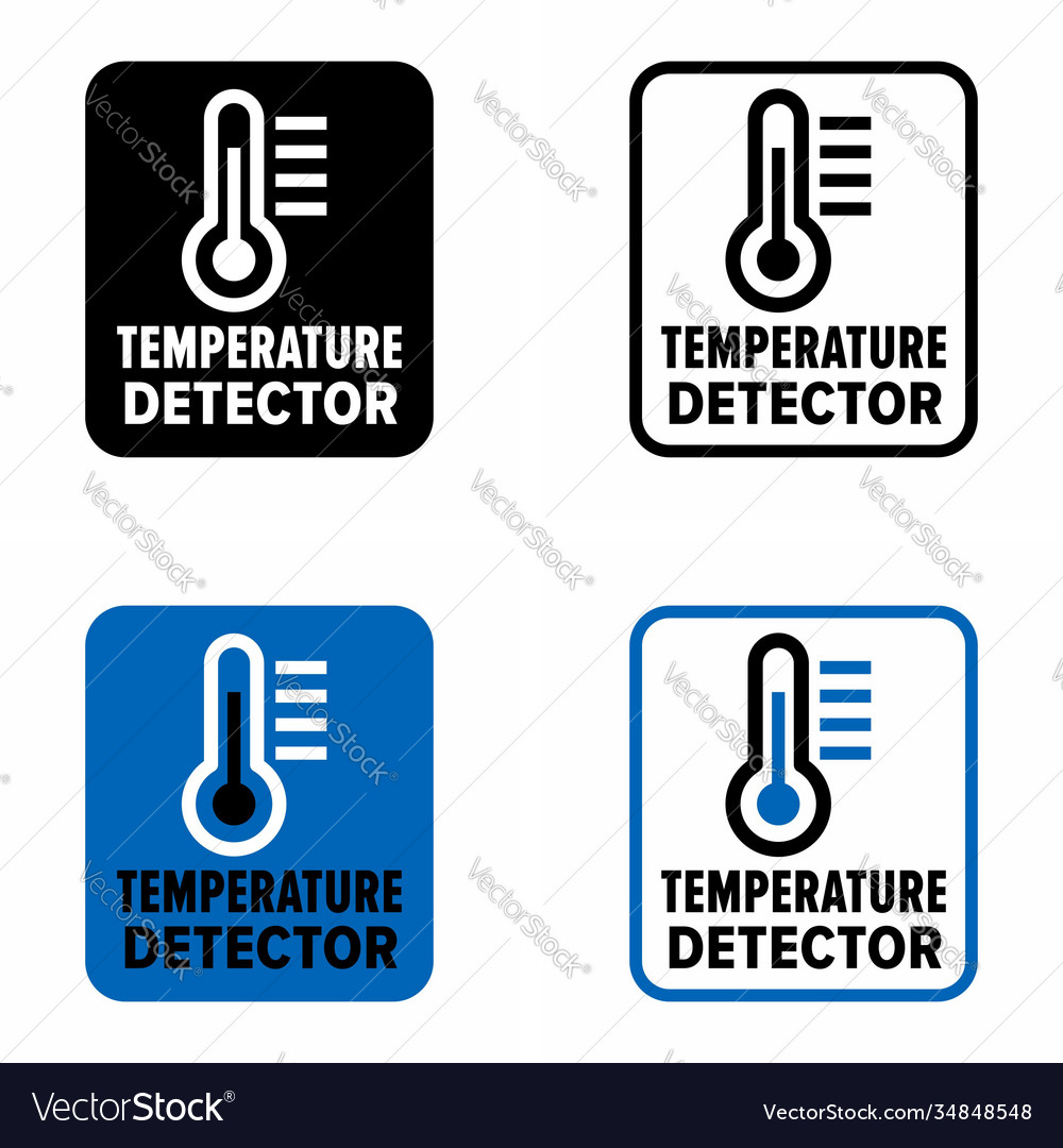 Resistance thermometer sensor information sign