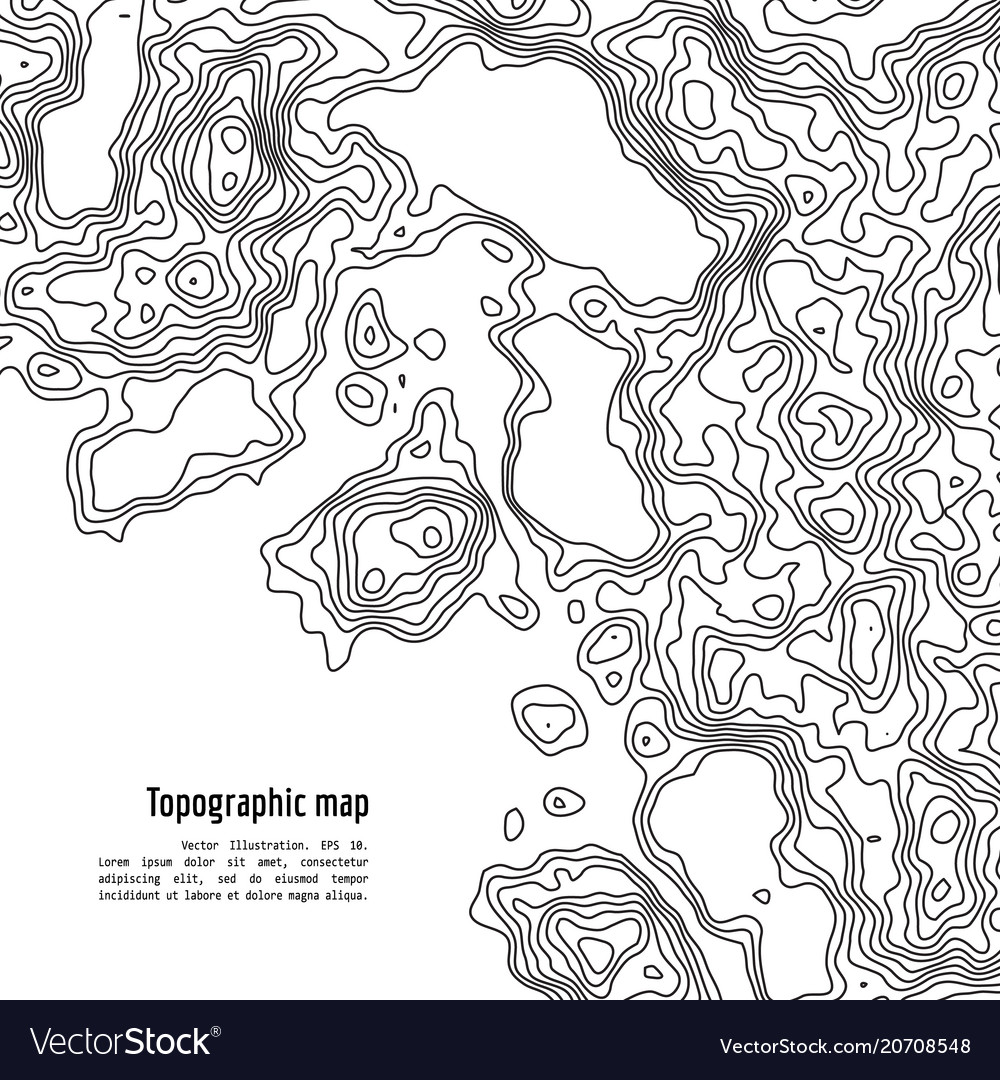 Топографическая карта векторная