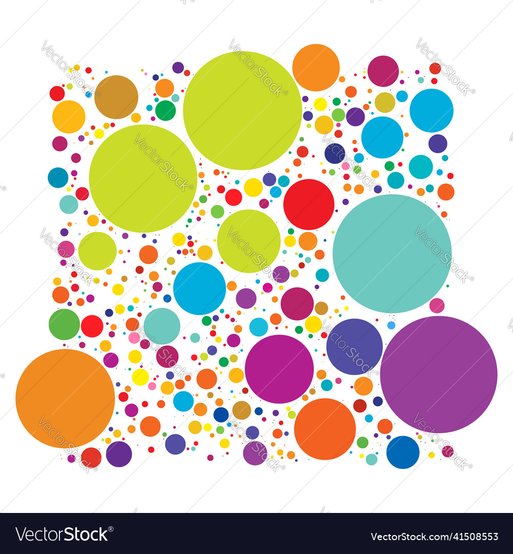 Colorful random diffuse circles dots pattern