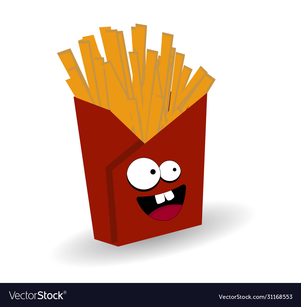 French fries friends forever fast food characters